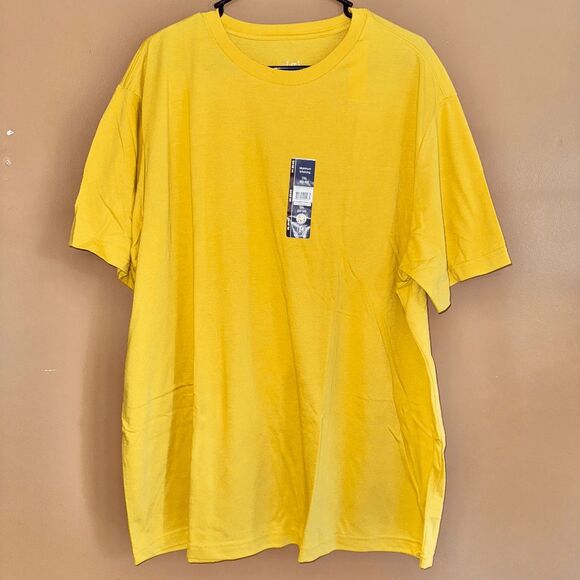George Men's Short Sleeve Tee T-Shirt Yellow - Size 2XL NWT - Picture 7 of 8